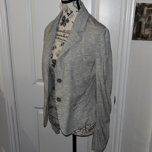Imperial Gray Women’s Stretch Soft Blazer Jacket - Picture 3 of 5